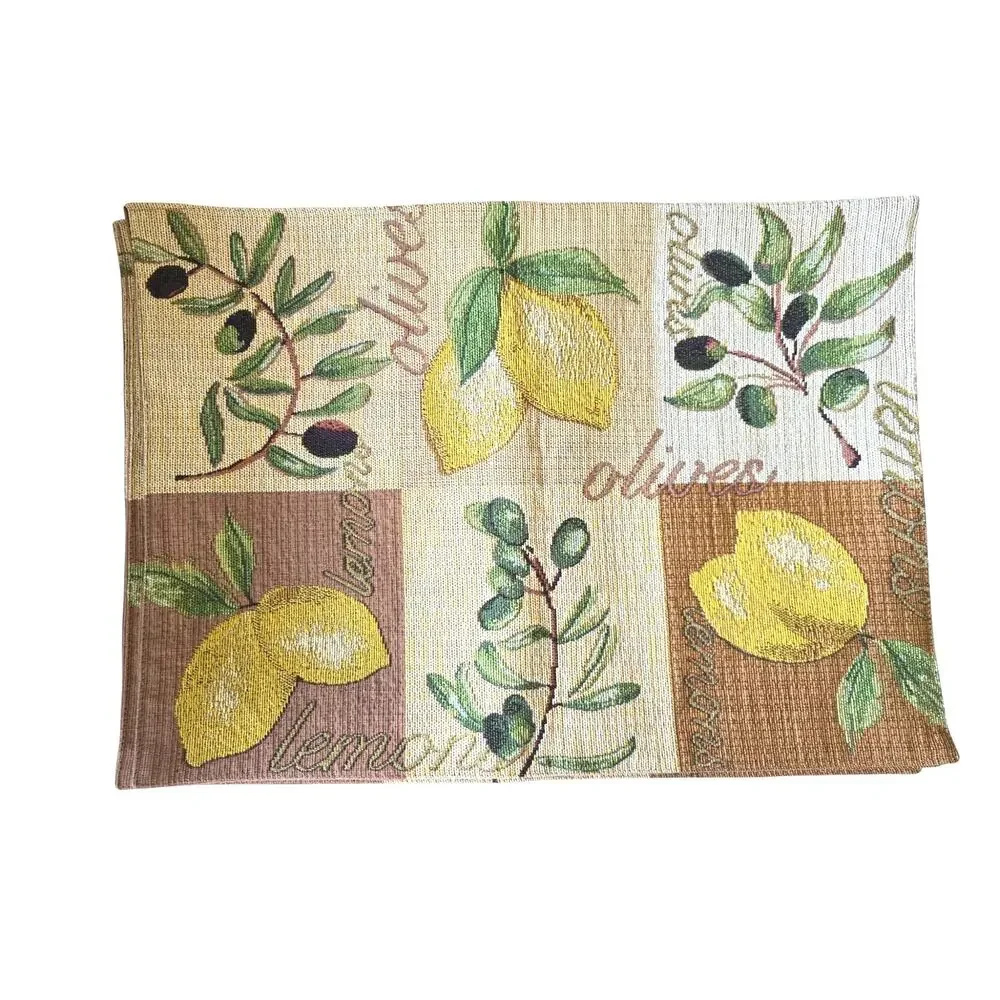 Vintage Set of 6 Place Mats Heavy Duty Fall Colors 19